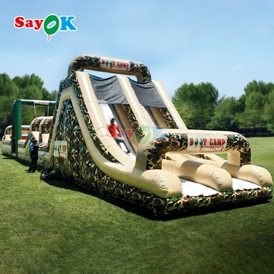 SayOk Commercial Inflatable Obstacle Course Inflatables Outdoors Giant Inflatable Obstacle Course for Adults