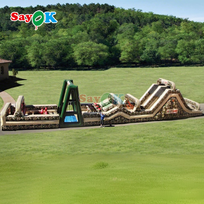 SayOk Commercial Inflatable Obstacle Course Inflatables Outdoors Giant Inflatable Obstacle Course for Adults