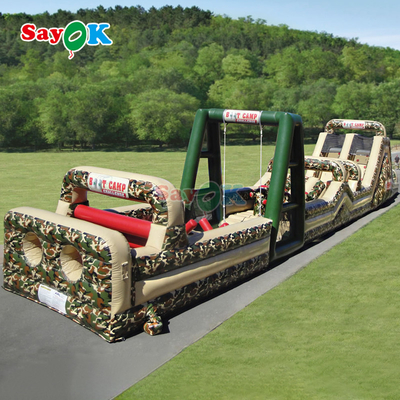 SayOk Commercial Inflatable Obstacle Course Inflatables Outdoors Giant Inflatable Obstacle Course for Adults