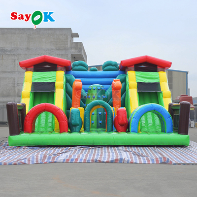 Colorful Inflatable Obstacle Course for Indoor and Outdoor Inflatable Sport Game Inflatable Castle With Slide