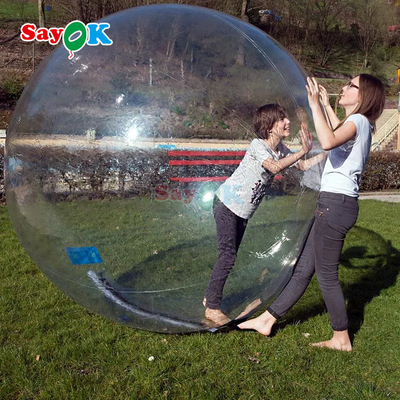 Sayok Inflatable Floating Roller Aqua Zorbing Ball Transparent PVC Cylinder Human Water Bubble Ball for Water Game