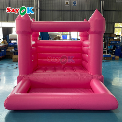 Sayok Customized PVC Small Inflatable Wedding Bouncer Pink Inflatable Bounce House for Outdoor Party