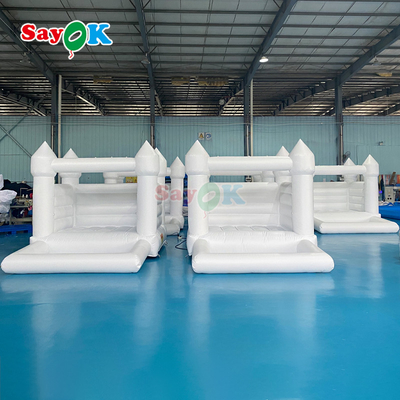 Sayok Customized PVC Small Inflatable Wedding Bouncer Pink Inflatable Bounce House for Outdoor Party