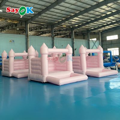 Sayok Inflatable White Bouncer Small Inflatable Bouncy Wedding Party Bounce House Slide For Kids