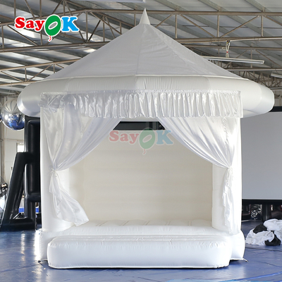 Wedding Inflatable Bouncy Castle Outdoor White Inflatable Bounce House