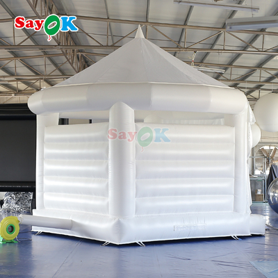 Wedding Inflatable Bouncy Castle Outdoor White Inflatable Bounce House