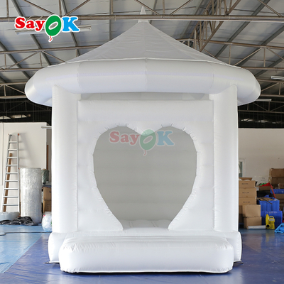 Customized White Inflatable Bouncy Castle for Outdoor Wedding Party