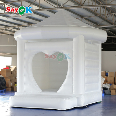 Customized White Inflatable Bouncy Castle for Outdoor Wedding Party