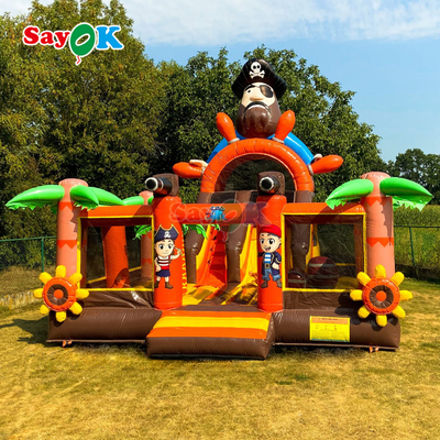 Sayok Pirate Ship Commercial Bounce House Combo Inflatable Bouncer With Slide
