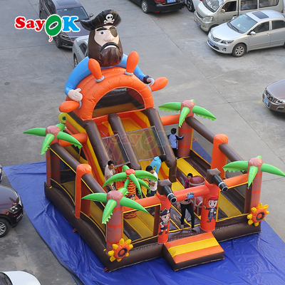 Sayok Pirate Ship Commercial Bounce House Combo Inflatable Bouncer With Slide