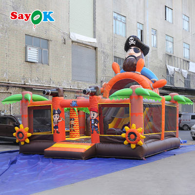 Sayok Pirate Ship Commercial Bounce House Combo Inflatable Bouncer With Slide
