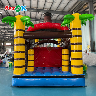 Customized Commercial Bouncing Inflatable Bounce Castle Pirate Ship Inflatable Bouncer Slide for Kids