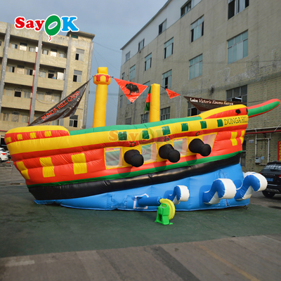 Sayok Inflatable Bouncer Slide Customized Commercial Pirate Ship Inflatable Slides for Kids
