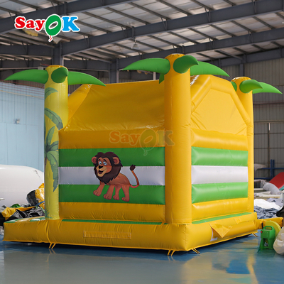 4m Kids Inflatable Bounce House Animal Printing Inflatable Child Bouncer Small Inflatable Bouncy Castle