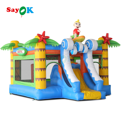 Surf Themed Inflatable Bouncer Castle Commercial Bouncy Castle Inflatable Combo for Kids