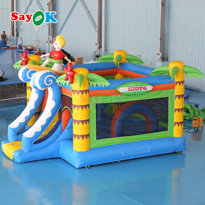 Surf Themed Inflatable Bouncer Castle Commercial Bouncy Castle Inflatable Combo for Kids