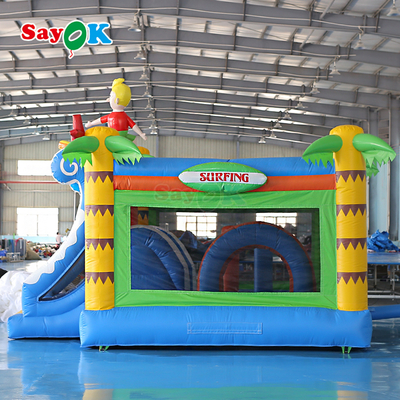 Surf Themed Inflatable Bouncer Castle Commercial Bouncy Castle Inflatable Combo for Kids