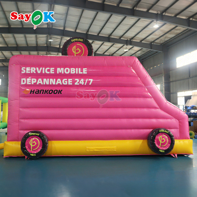 Sayok Pink Car Bounce House Inflatable Bouncer Commercial for Kids