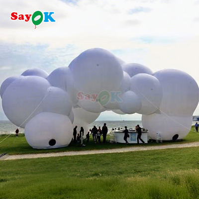 Sayok Cloud Themed Giant Inflatable Tent Blow Up Party Tents For Outdoor Events