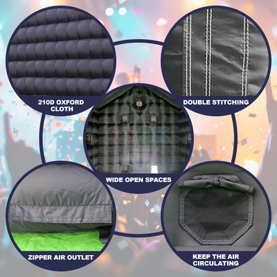 Portable Inflatable Night Club 18ft Disco Tent Inflatable Nightclub Party Tent for Outdoor