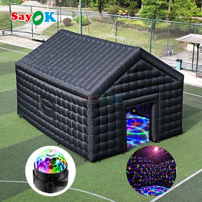 Sayok 26ft Portable Inflatable Nightclub Outdoor Party Inflatable Disco Tent Black Night Club with Lights