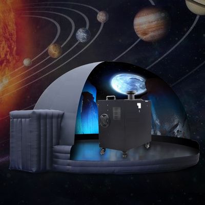 360 Degree Fulldome Portable Planetarium Projector with 5500LM Brightness and 4 Wheel Mobility
