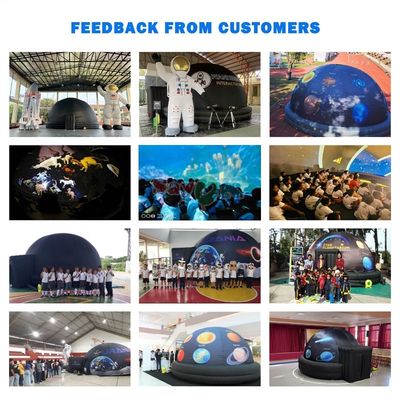 Sayok Customized 6 Meter Inflatable Planetarium with 100% Blackout and Flame Retardant Portable Planetarium Dome