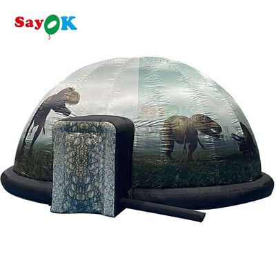 8M Diameter Inflatable Planetarium Dome with Professional Grey Projection Fabric and Durable Oxford Fabric for Education