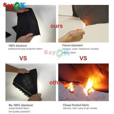 Commercial Outdoor Portable Planetarium Inflatable Dome Tent 3d Inflated Dome Astronomical Dome Galaxy Tent