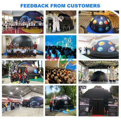 Commercial Outdoor Portable Planetarium Inflatable Dome Tent 3d Inflated Dome Astronomical Dome Galaxy Tent