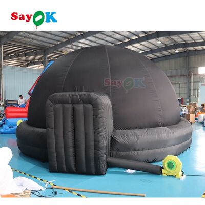Sayok 5M Portable Black Planetarium Dome 360 Movie Projection Inflatable Astronomy Tent with Air Blower for Schools