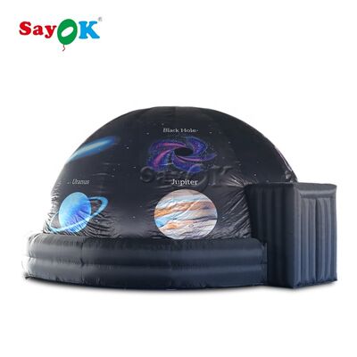 Sayok 5m 16ft Customized Full Printing Inflable Planetarium Dome Tent for Kids Education with Air Blower
