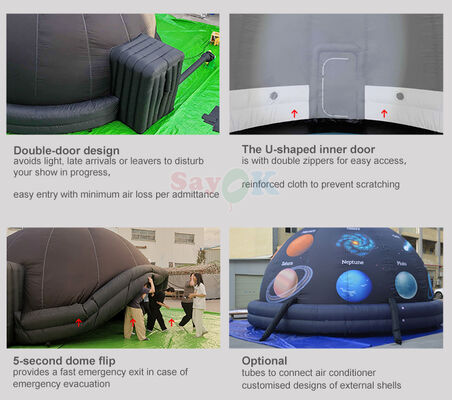 Sayok 6m Digital Printing Mobile Planetarium Dome Portable Inflatable Astronomy Tent for Schools