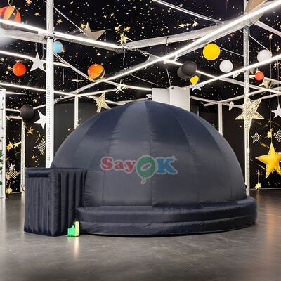10m Giant Black Inflatable Fulldome Planetarium Projection Tent Comes with Air Blower