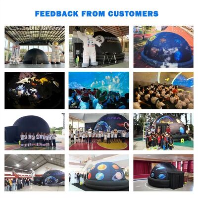 10m Giant Black Inflatable Fulldome Planetarium Projection Tent Comes with Air Blower