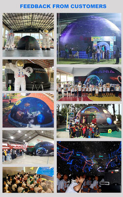 Black Color School Education Planetarium Dome Tent Mobile Cinema Projection Inflatable Planetarium Dome From Size 4m-10m