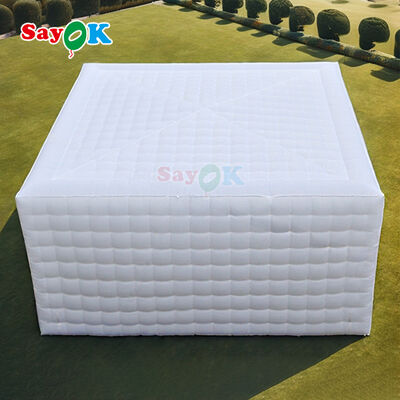 Sayok 100 People Capacity Blow up Party Event Club Tents Inflatable Tent with Colorful LED Lights