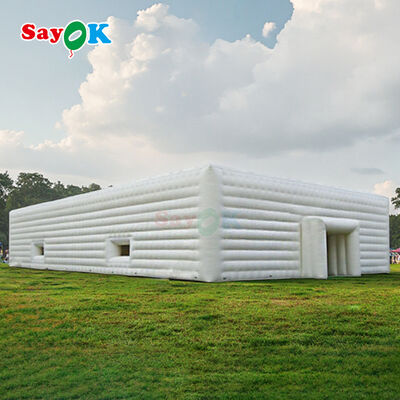 Sayok Extra Large 20m Waterproof PVC Outdoor Event Party Camping Pavilion Marquee Cube Inflatable Tent