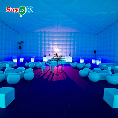 Sayok Customized Oxford Fabric 10 X 10 Meters Inflatable Led Tent for Outdoor Party Event