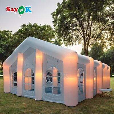 Sayok Large Advertise Tent Outdoor Wedding Club Party Tents for 200 People Events with LED