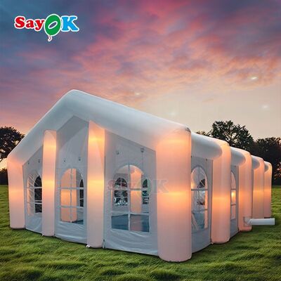Sayok Customized Modern Big Outdoor Events Wedding Party Tents Large Inflatable LED Tent for 100 People