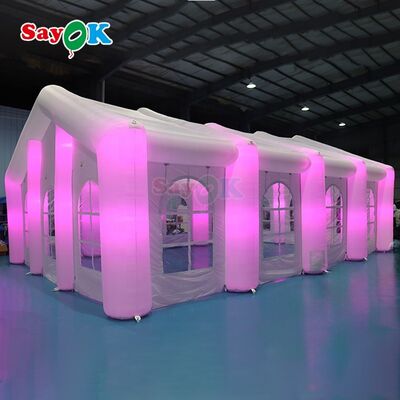 Sayok Customized Modern Big Outdoor Events Wedding Party Tents Large Inflatable LED Tent for 100 People