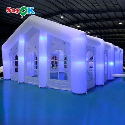 Sayok Customized Modern Big Outdoor Events Wedding Party Tents Large Inflatable LED Tent for 100 People