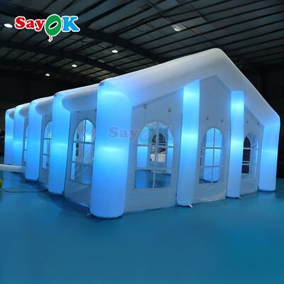 Sayok Customized Modern Big Outdoor Events Wedding Party Tents Large Inflatable LED Tent for 100 People