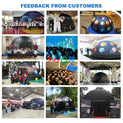 Outdoor 100% Blackout Inflatable Projection Dome Tent Kids School Education Inflatable Planetarium Dome at 5m Diameter