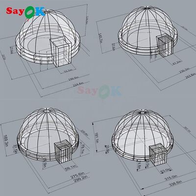 Sayok School Astronomy Inflatable Projection Dome Tent Inflatable Projection Planetarium Tent Planetarium Dome