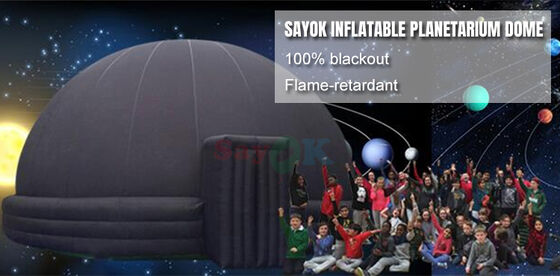 SAYOK Portable Inflatable 5m/8m Planetarium Projection Dome Tent Oxford Material with Air Blower PVC Floor Mat for School Events