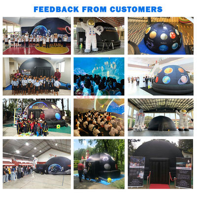 Sayok 100% Blackout Fire-retardant Portable Inflatable Planetarium Dome for School Education and Events