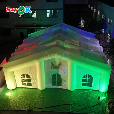 Weather-resistant Giant Outdoor Inflatable Air Tent with LED Lighting for 300 People Events