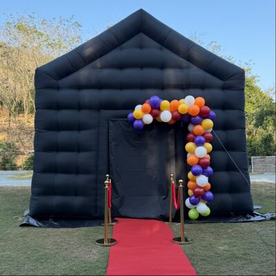 Portable Inflatable Nightclub Tent with Waterproof Oxford Cloth, Customizable LED Lighting, and Quick Setup for Outdoor Events